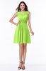 Plain Scoop Sleeveless Zipper Mini Bridesmaid Dresses