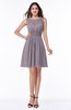 Plain Scoop Sleeveless Zipper Mini Bridesmaid Dresses