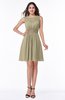 Plain Scoop Sleeveless Zipper Mini Bridesmaid Dresses