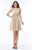 Plain Scoop Sleeveless Zipper Mini Bridesmaid Dresses