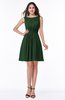 Plain Scoop Sleeveless Zipper Mini Bridesmaid Dresses