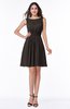 Plain Scoop Sleeveless Zipper Mini Bridesmaid Dresses