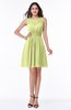 Plain Scoop Sleeveless Zipper Mini Bridesmaid Dresses