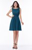 Plain Scoop Sleeveless Zipper Mini Bridesmaid Dresses