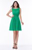 Plain Scoop Sleeveless Zipper Mini Bridesmaid Dresses