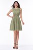 Plain Scoop Sleeveless Zipper Mini Bridesmaid Dresses