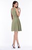 Plain Scoop Sleeveless Zipper Mini Bridesmaid Dresses