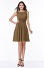 Plain Scoop Sleeveless Zipper Mini Bridesmaid Dresses