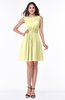 Plain Scoop Sleeveless Zipper Mini Bridesmaid Dresses