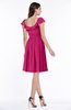 Cute Scoop Short Sleeve Zip up Sash Plus Size Bridesmaid Dresses