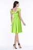 Cute Scoop Short Sleeve Zip up Sash Plus Size Bridesmaid Dresses