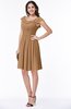 Cute Scoop Short Sleeve Zip up Sash Plus Size Bridesmaid Dresses