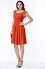 Cute Scoop Short Sleeve Zip up Sash Plus Size Bridesmaid Dresses