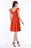 Cute Scoop Short Sleeve Zip up Sash Plus Size Bridesmaid Dresses