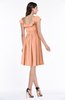 Cute Scoop Short Sleeve Zip up Sash Plus Size Bridesmaid Dresses