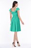Cute Scoop Short Sleeve Zip up Sash Plus Size Bridesmaid Dresses