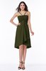 Simple A-line Spaghetti Zip up Chiffon Ruching Plus Size Bridesmaid Dresses
