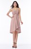 Simple A-line Spaghetti Zip up Chiffon Ruching Plus Size Bridesmaid Dresses