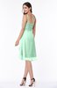 Simple A-line Spaghetti Zip up Chiffon Ruching Plus Size Bridesmaid Dresses