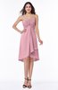 Simple A-line Spaghetti Zip up Chiffon Ruching Plus Size Bridesmaid Dresses