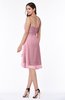 Simple A-line Spaghetti Zip up Chiffon Ruching Plus Size Bridesmaid Dresses