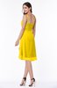 Simple A-line Spaghetti Zip up Chiffon Ruching Plus Size Bridesmaid Dresses