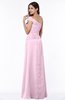 Modern A-line One Shoulder Sleeveless Floor Length Plus Size Bridesmaid Dresses