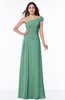 Modern A-line One Shoulder Sleeveless Floor Length Plus Size Bridesmaid Dresses