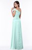 Modern A-line One Shoulder Sleeveless Floor Length Plus Size Bridesmaid Dresses