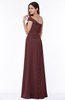 Modern A-line One Shoulder Sleeveless Floor Length Plus Size Bridesmaid Dresses
