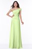 Modern A-line One Shoulder Sleeveless Floor Length Plus Size Bridesmaid Dresses