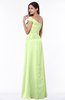 Modern A-line One Shoulder Sleeveless Floor Length Plus Size Bridesmaid Dresses
