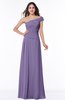 Modern A-line One Shoulder Sleeveless Floor Length Plus Size Bridesmaid Dresses