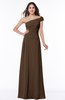 Modern A-line One Shoulder Sleeveless Floor Length Plus Size Bridesmaid Dresses