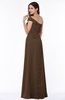 Modern A-line One Shoulder Sleeveless Floor Length Plus Size Bridesmaid Dresses