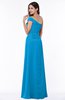 Modern A-line One Shoulder Sleeveless Floor Length Plus Size Bridesmaid Dresses