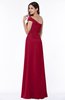 Modern A-line One Shoulder Sleeveless Floor Length Plus Size Bridesmaid Dresses