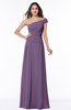 Modern A-line One Shoulder Sleeveless Floor Length Plus Size Bridesmaid Dresses