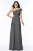 Modern A-line One Shoulder Sleeveless Floor Length Plus Size Bridesmaid Dresses