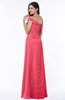 Modern A-line One Shoulder Sleeveless Floor Length Plus Size Bridesmaid Dresses