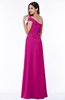 Modern A-line One Shoulder Sleeveless Floor Length Plus Size Bridesmaid Dresses