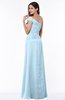 Modern A-line One Shoulder Sleeveless Floor Length Plus Size Bridesmaid Dresses