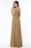 Modern A-line One Shoulder Sleeveless Floor Length Plus Size Bridesmaid Dresses