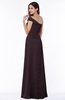 Modern A-line One Shoulder Sleeveless Floor Length Plus Size Bridesmaid Dresses