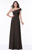 Modern A-line One Shoulder Sleeveless Floor Length Plus Size Bridesmaid Dresses