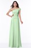 Modern A-line One Shoulder Sleeveless Floor Length Plus Size Bridesmaid Dresses