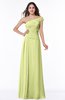 Modern A-line One Shoulder Sleeveless Floor Length Plus Size Bridesmaid Dresses
