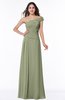 Modern A-line One Shoulder Sleeveless Floor Length Plus Size Bridesmaid Dresses