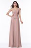 Modern A-line One Shoulder Sleeveless Floor Length Plus Size Bridesmaid Dresses