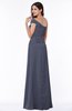 Modern A-line One Shoulder Sleeveless Floor Length Plus Size Bridesmaid Dresses